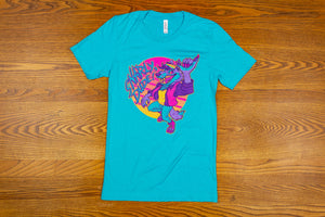 Teal "Snarly Dude!" Tee Shirt