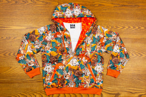 All Over Print Fox Hoodie