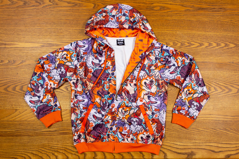 
            
                Load image into Gallery viewer, All Over Print Dog Hoodie
            
        