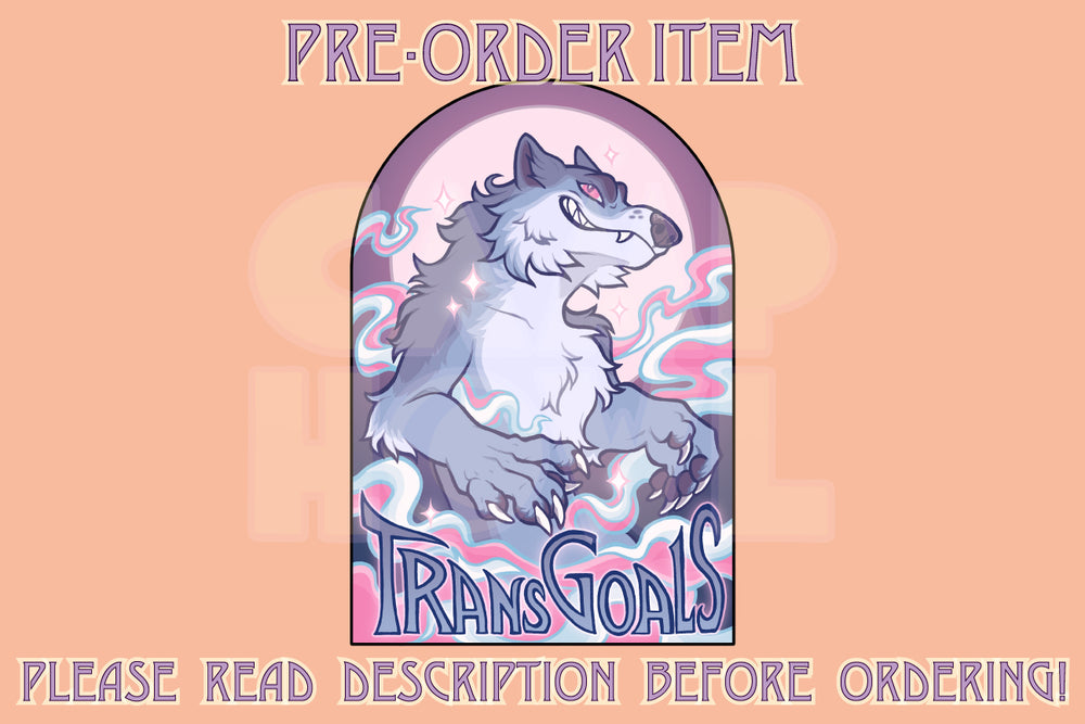 
            
                Load image into Gallery viewer, *PRE-ORDER ITEM* Trans Goals Sticker
            
        