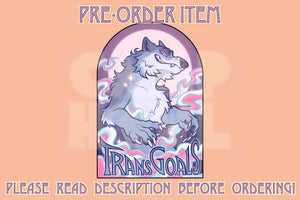 *PRE-ORDER ITEM* Trans Goals Sticker