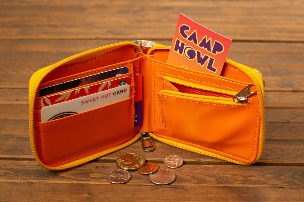 New Fox Bifold Zipper Wallet
