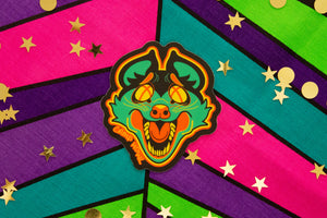 Vintage Halloween Opossum Matte Vinyl Sticker