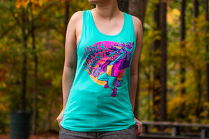 
            
                Load image into Gallery viewer, Teal &amp;quot;Snarly Dude!&amp;quot; Tank Top
            
        