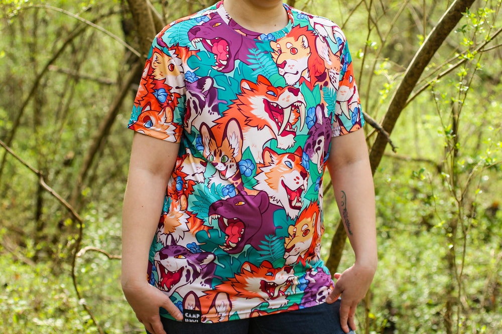 
            
                Load image into Gallery viewer, *FINAL STOCK* All Over Print Wildcat Tee Shirt
            
        