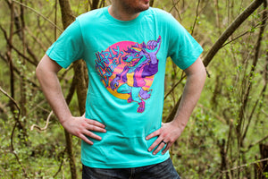 Teal "Snarly Dude!" Tee Shirt