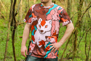 *FINAL STOCK* All Over Print Fox Tee Shirt