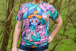 
            
                Load image into Gallery viewer, *FINAL STOCK* All Over Print Bat Tee Shirt
            
        