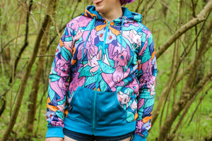 *FINAL STOCK* All Over Print Bat Hoodie