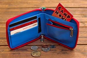 Dinosaur Bifold Zipper Wallet