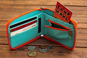 Fox Bifold Zipper Wallet