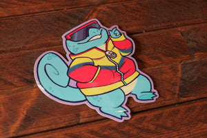 90s Kid Squirtle Sticker