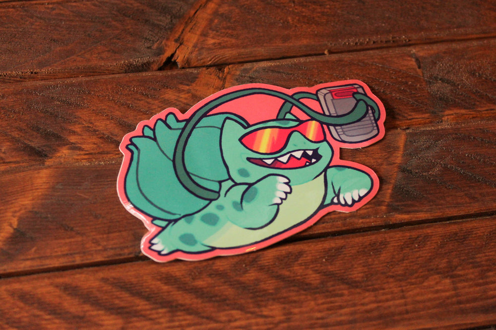 
            
                Load image into Gallery viewer, 90s Kid Bulbasaur Sticker
            
        