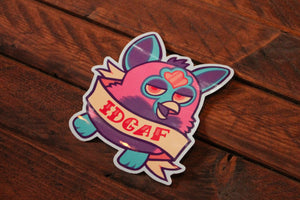 IDGAF Furby Sticker