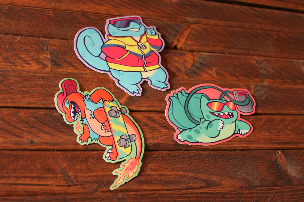 90s Kid Squirtle Sticker