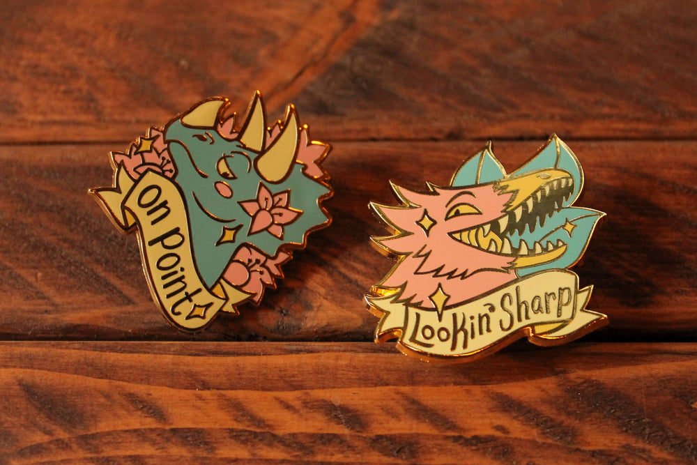 Dashing Dinosaurs - Hard Enamel Pins