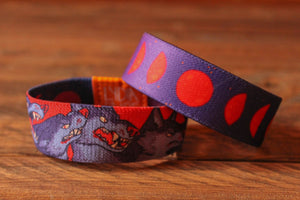 Halloween Fabric Bracelet - Werewolves