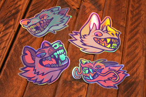 Holographic Animal Stickers