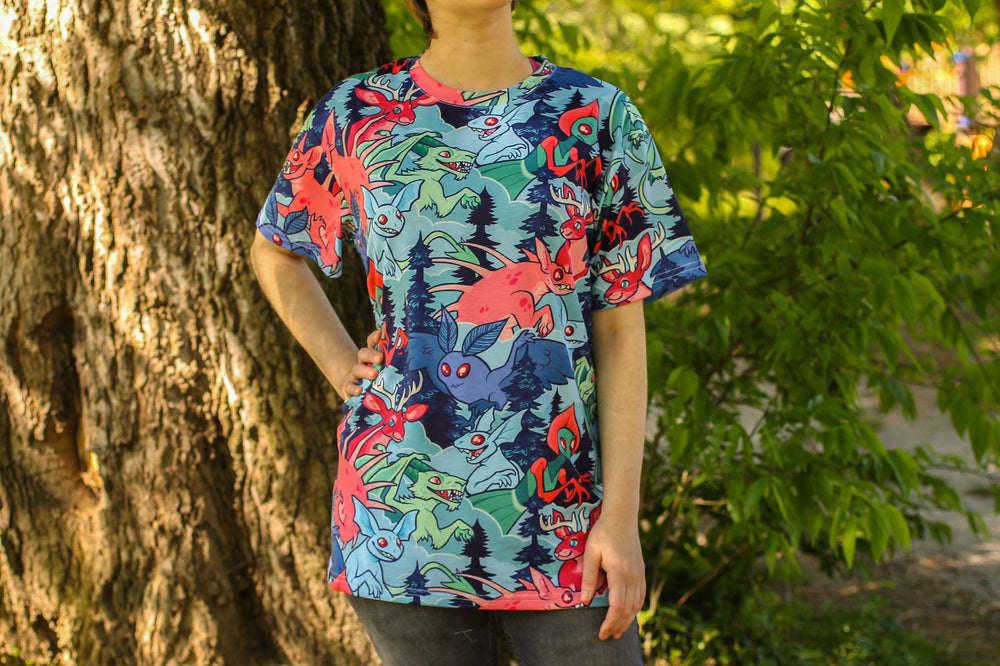 *FINAL STOCK* All Over Print Cryptozoology Tee Shirt