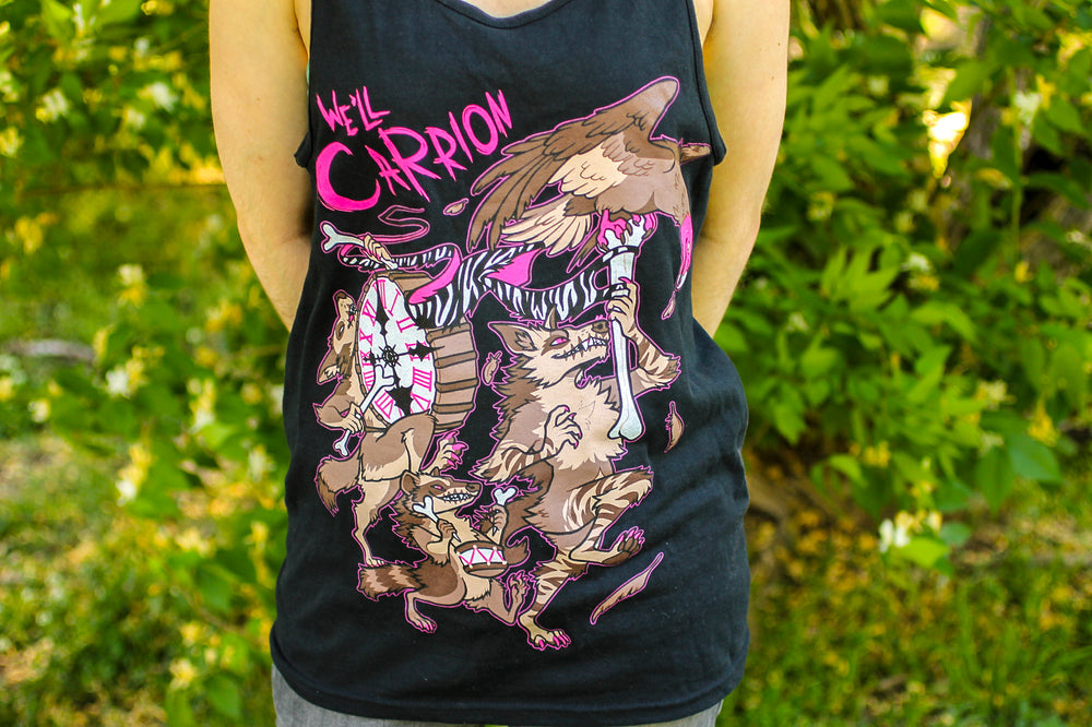 Black "We'll Carrion" Tank Top