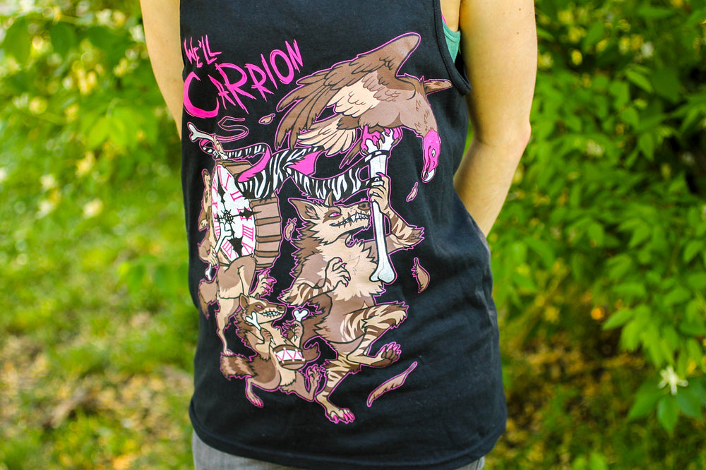 Black "We'll Carrion" Tank Top