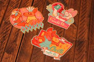 Diner Vinyl Stickers