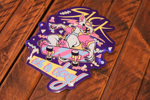 Sick As A Dog Vinyl Sticker