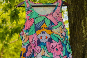 All Over Patterned Bat Tank Top