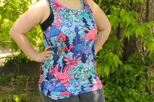All Over Patterned Cryptozoology Tank Top