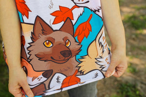 *FINAL STOCK* All Over Print Fox Tee Shirt