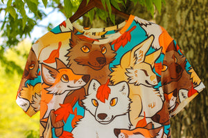 *FINAL STOCK* All Over Print Fox Tee Shirt