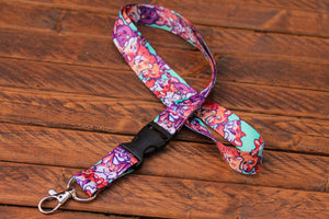 Wild Cat Lanyard with Buckle and Lobster Claw