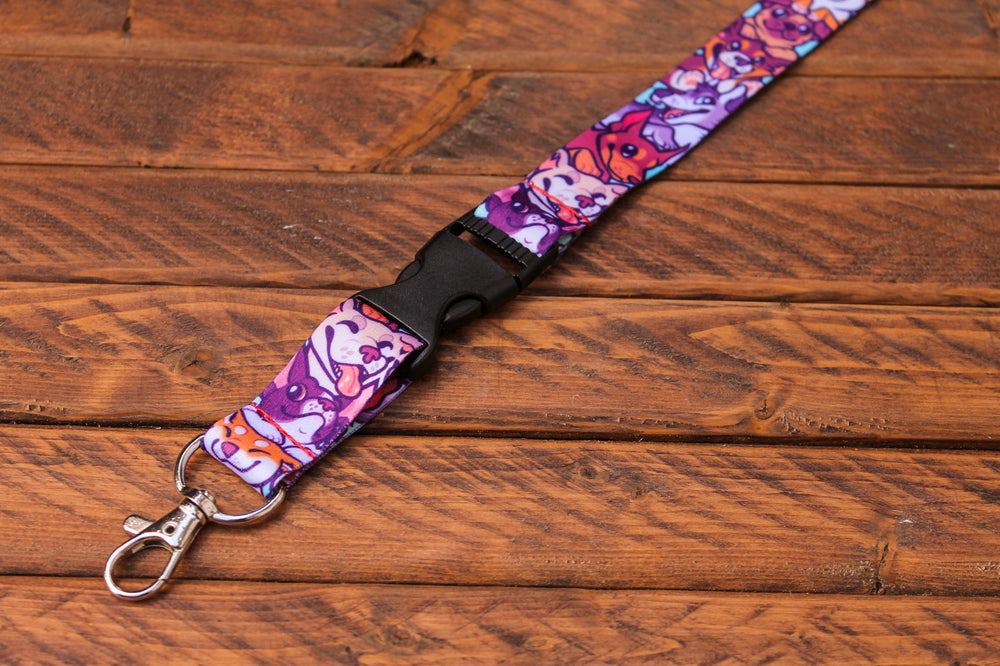 Dog Lanyard with Buckle and Lobster Claw