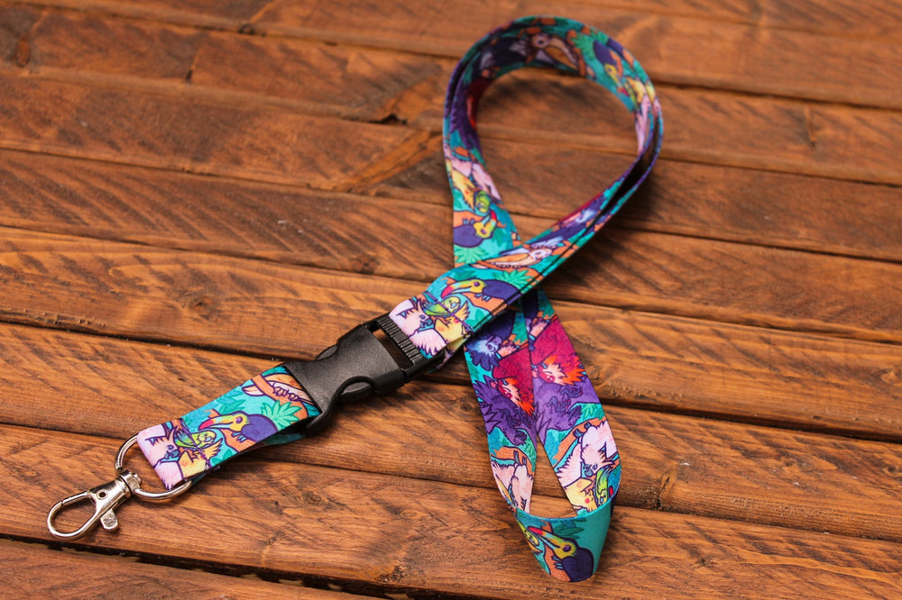 Bird Lanyard with Buckle and Lobster Claw