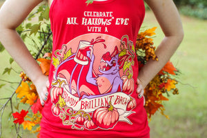 
            
                Load image into Gallery viewer, Red &amp;quot;Bloody Brilliant Brew&amp;quot; Tank Top
            
        