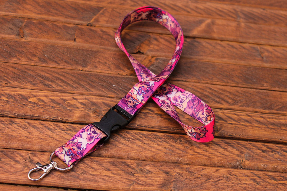 Hyena Lanyard with Buckle and Lobster Claw