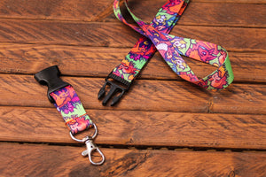 Bat Lanyard with Buckle and Lobster Claw
