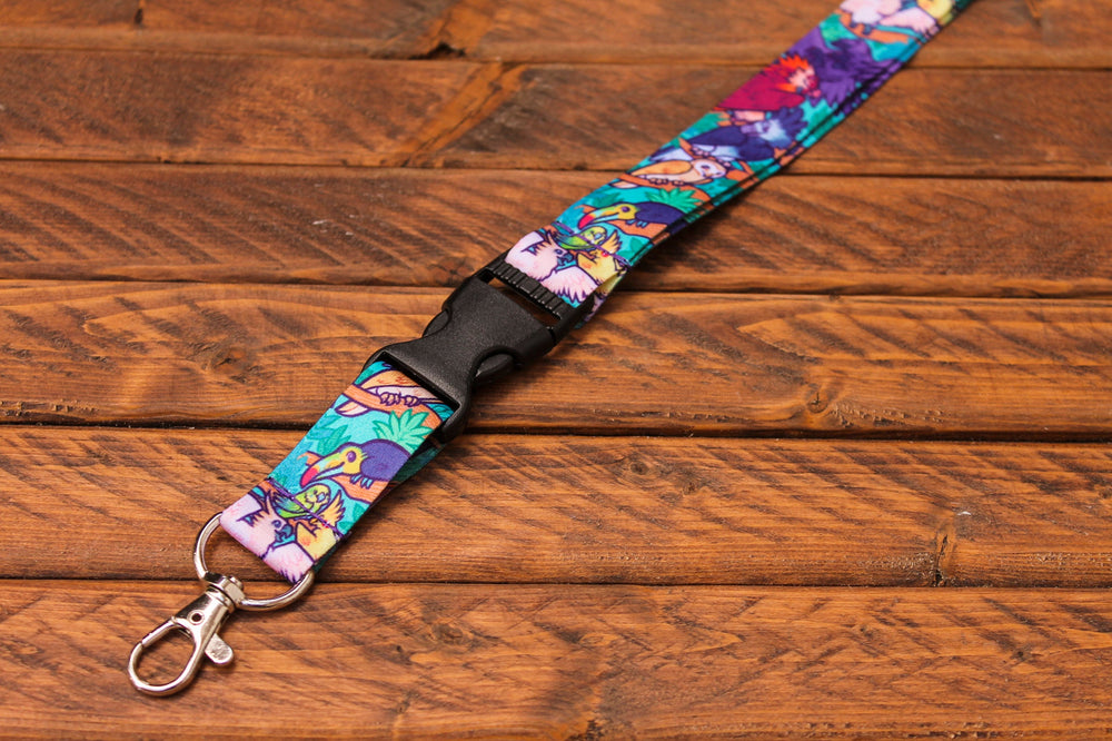 Bird Lanyard with Buckle and Lobster Claw